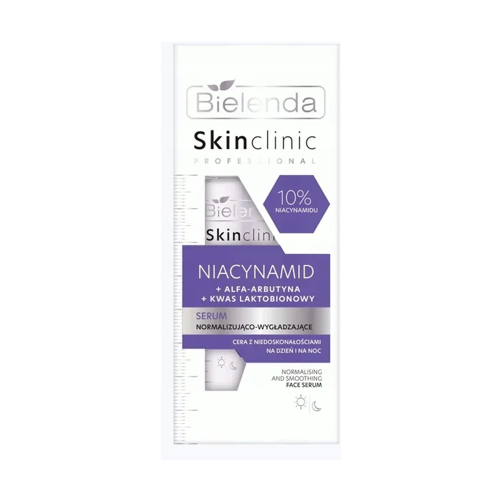 BIELENDA Skin Clinic serum do twarzy normalizująco wygładzające Niacynamid 10% 30ml