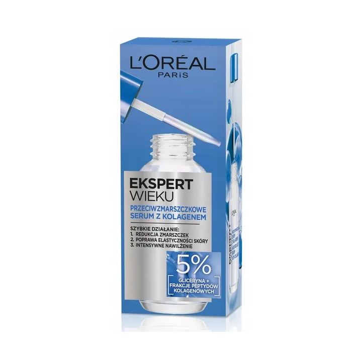 L'OREAL PARIS Ekspert Wieku serum do twarzy przeciwzmarszczkowe z Kolagenem 30ml