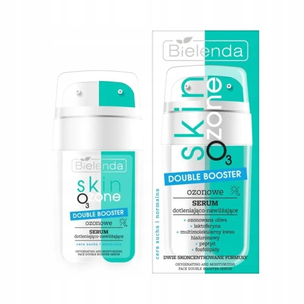 BIELENDA Skin O3 Zone Double Booster ozonowe serum do twarzy dotleniająco-nawilżające 2x7,5ml