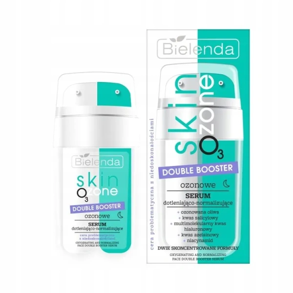 BIELENDA Skin O3 Zone Double Booster ozonowe serum do twarzy dotleniająco-normalizujące 2x7,5ml