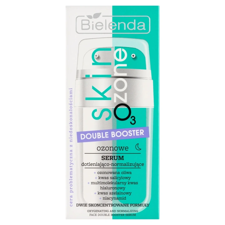 BIELENDA Skin O3 Zone Double Booster ozonowe serum do twarzy dotleniająco-normalizujące 2x7,5ml