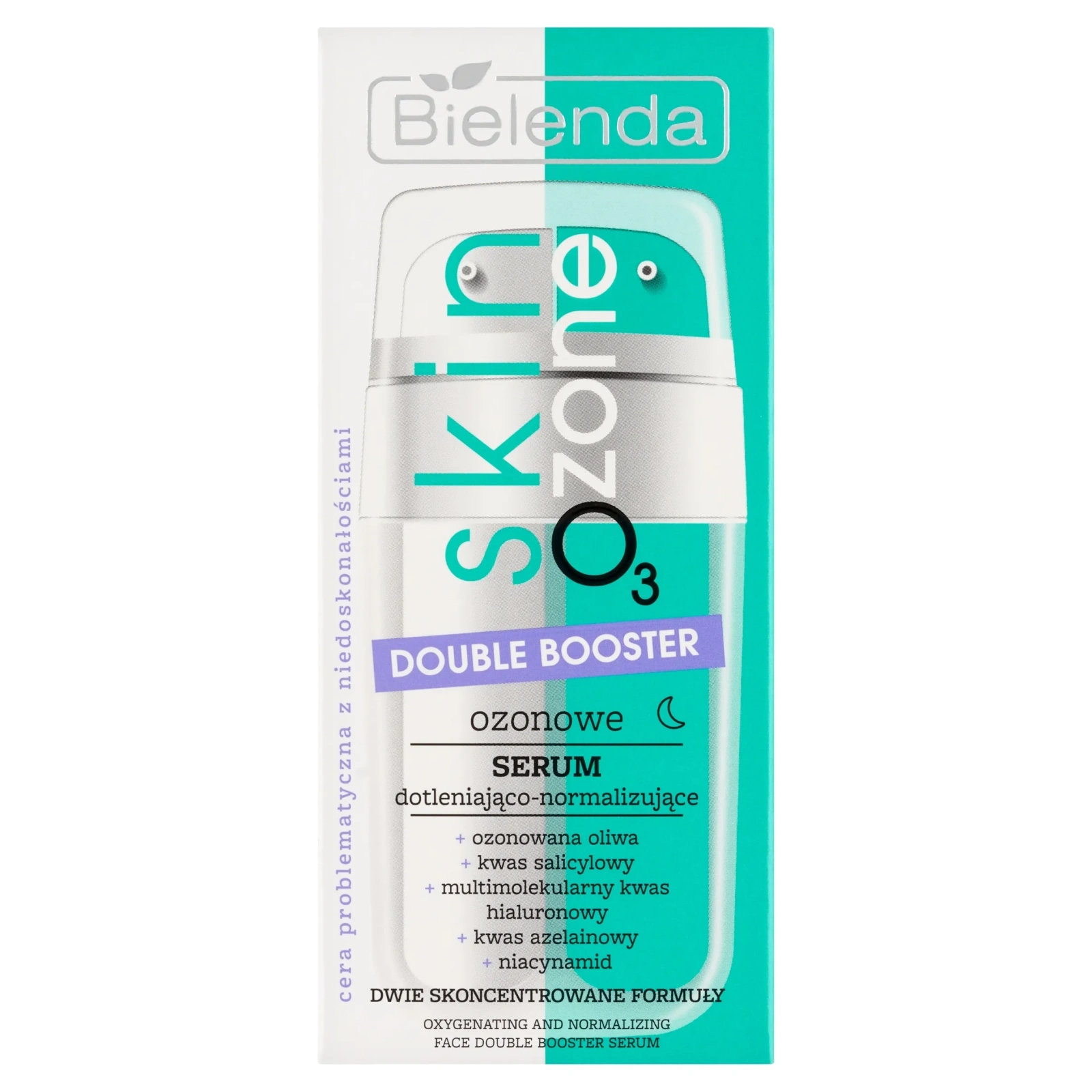 BIELENDA Skin O3 Zone Double Booster ozonowe serum do twarzy dotleniająco-normalizujące 2x7,5ml