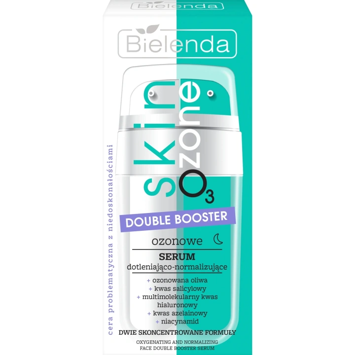 BIELENDA Skin O3 Zone Double Booster ozonowe serum do twarzy dotleniająco-normalizujące 2x7,5ml