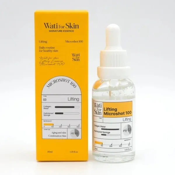 Wati For Skin WATI FOR SKIN Microshot 100 serum do twarzy Lifting Essence 30ml — Składniki i ocena