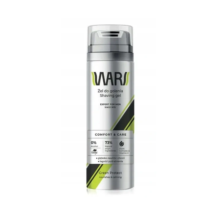 WARS Expert For Men żel do golenia Comfort & Care Green Protect 200ml