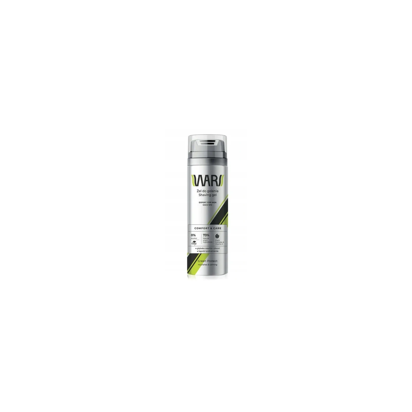 WARS Expert For Men żel do golenia Comfort & Care Green Protect 200ml