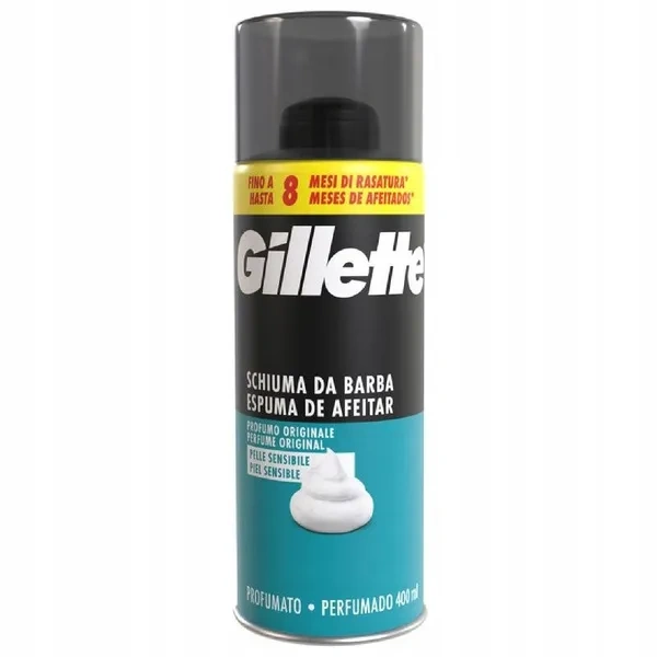 GILLETTE Sensitive pianka do golenia do skóry wrażliwej 400ml