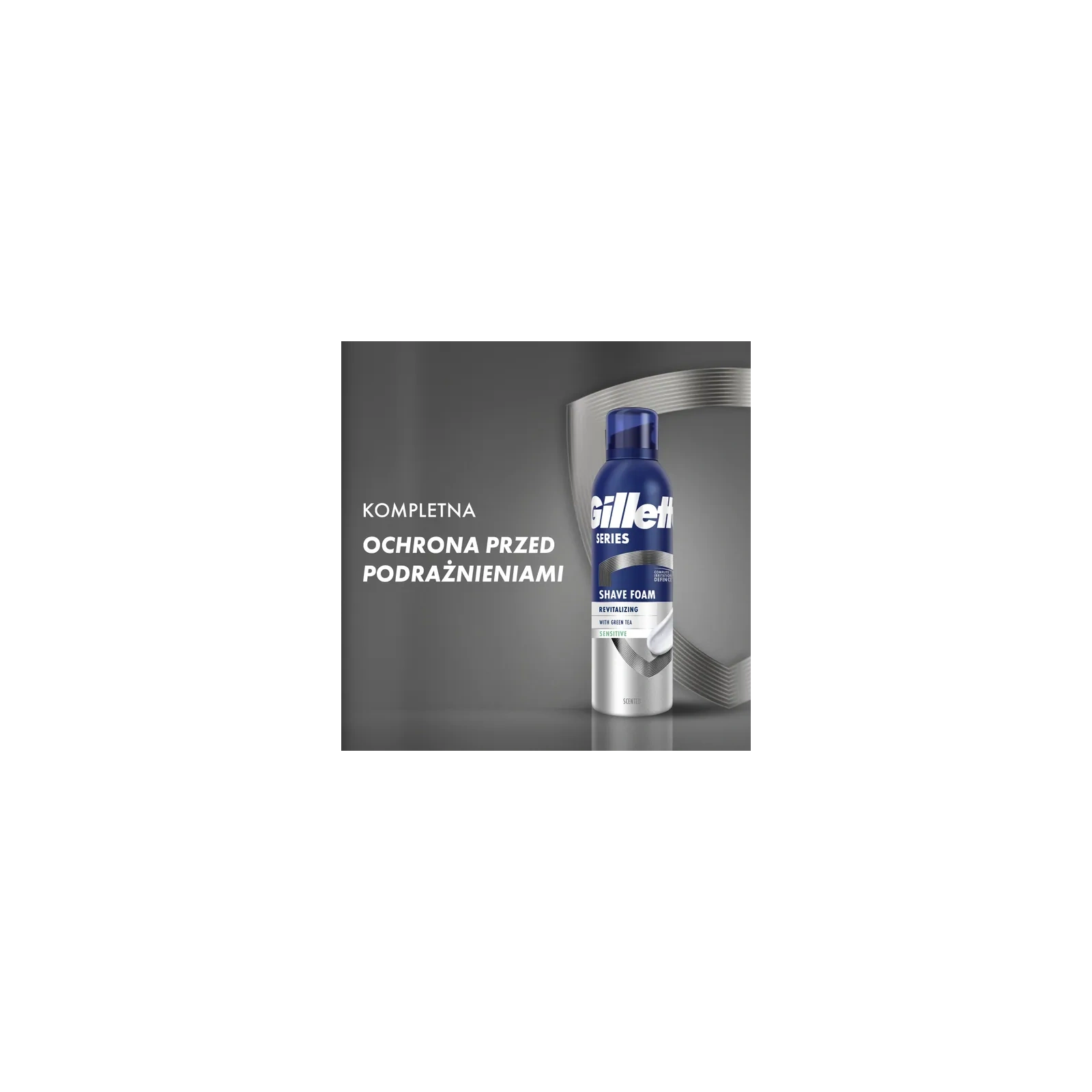 GILLETTE Series pianka do golenia Sensitive With Green Tea 200ml
