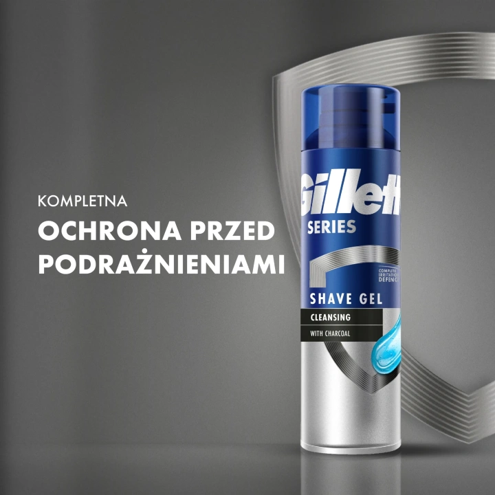 GILLETTE Series żel do golenia With Charcoal 200ml