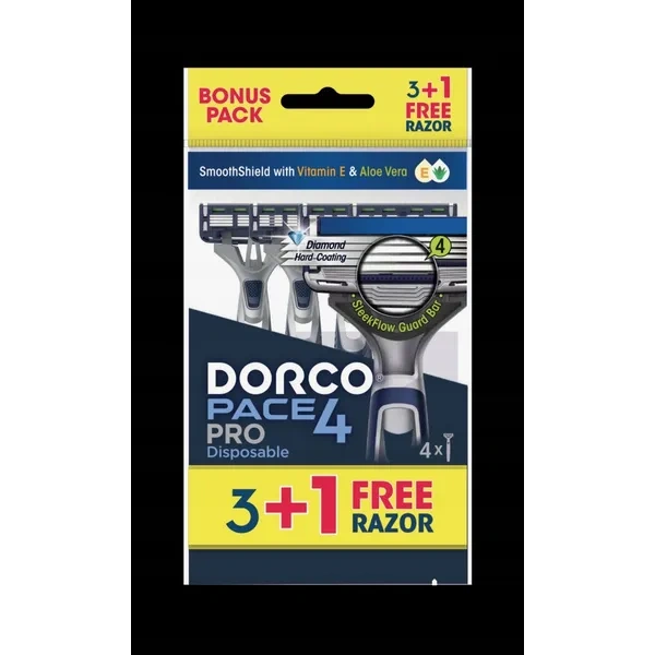 DORCO Men Pace4 Pro maszynki do golenia 3+1szt