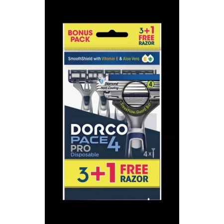 DORCO Men Pace4 Pro maszynki do golenia 3+1szt