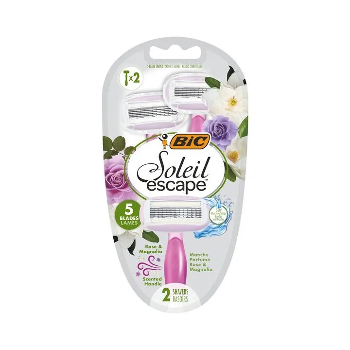 BIC Soleil Escape maszynka do golenia jednorazowa pięcioostrzowa 2szt 
