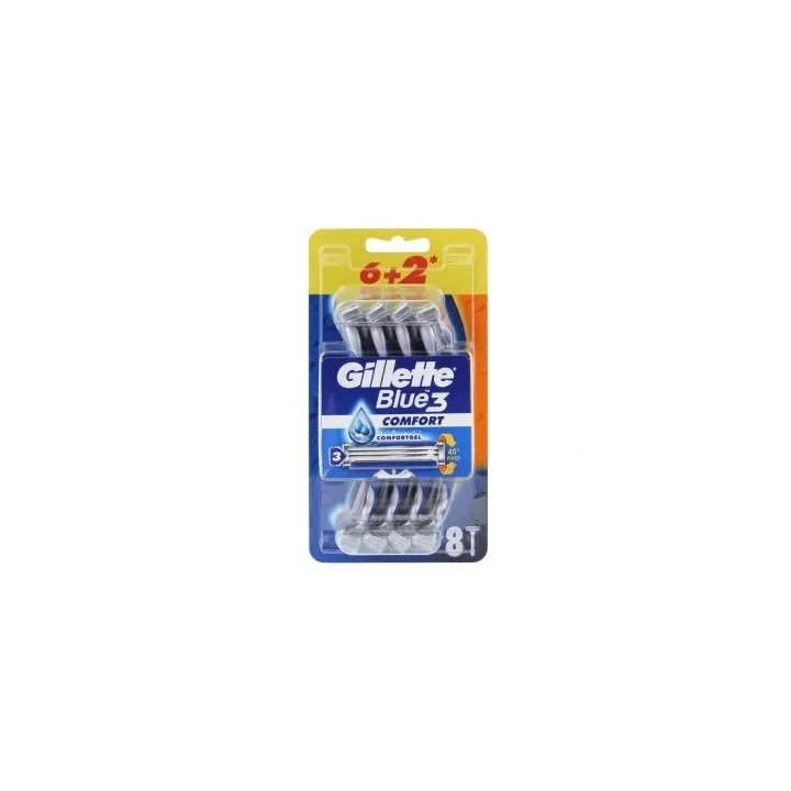 GILLETTE Blue 3 Comfort maszynki jednorazowe do golenia 6+2szt.
