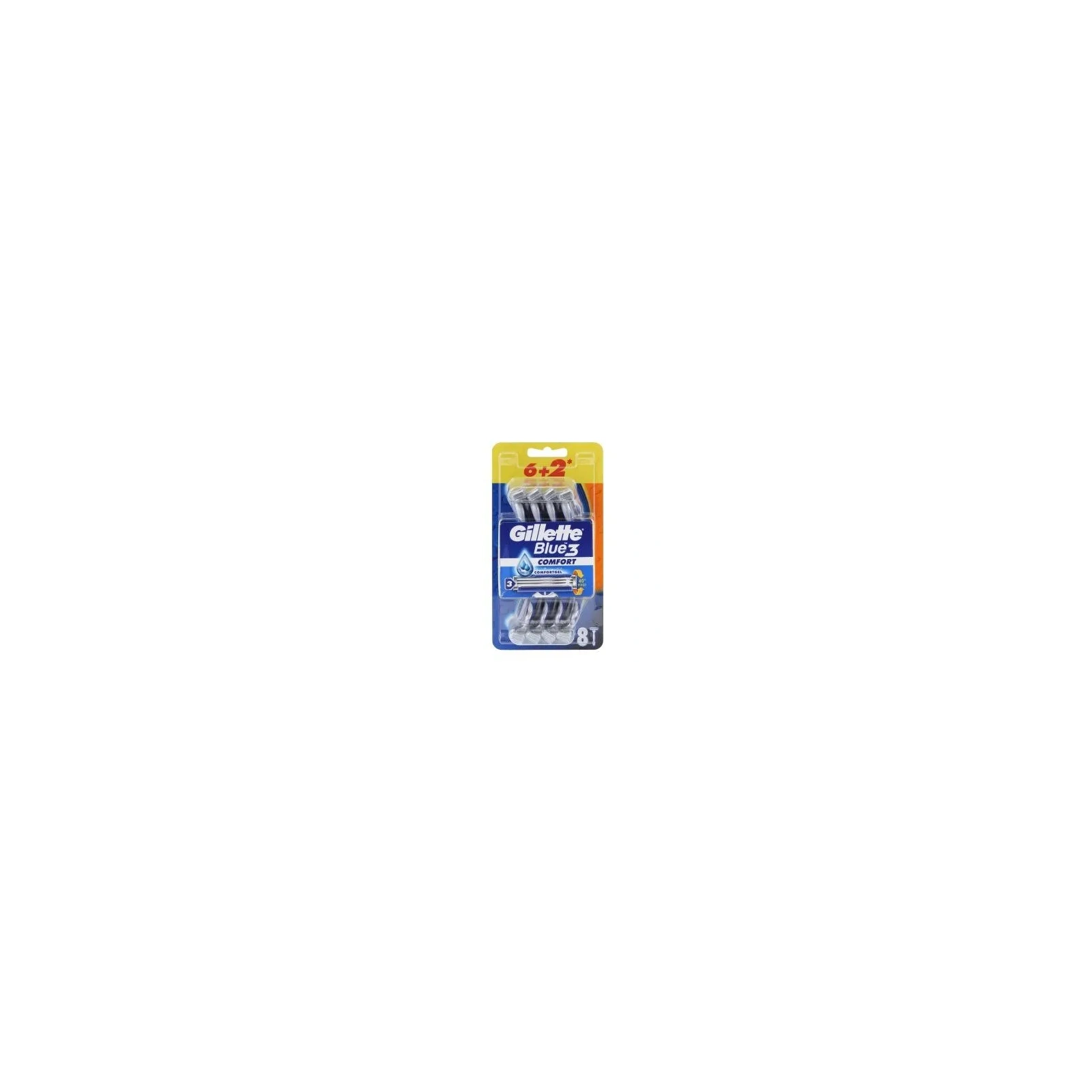 GILLETTE Blue 3 Comfort maszynki jednorazowe do golenia 6+2szt.