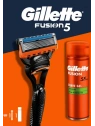 GILLETTE Fusion5 zestaw maszynka do golenia+żel do golenia 200ml