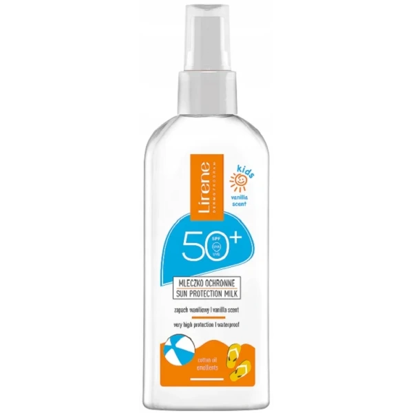 LIRENE Kids Sun mleczko ochronne w sprayu SPF50+ WTP Vanilla zapach 150ml