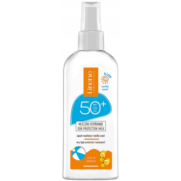 LIRENE Kids Sun mleczko ochronne w sprayu SPF50+ WTP Vanilla zapach 150ml