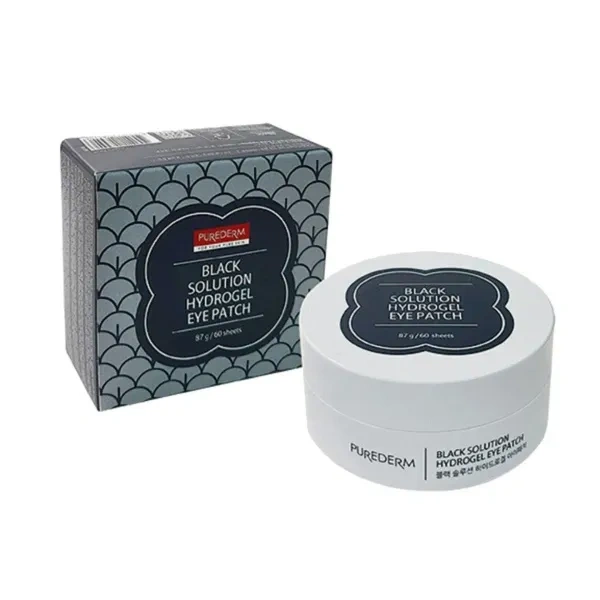 Purederm PUREDERM wegańskie płatki pod oczy hydrożelowe Black Solution 60szt — Składniki i ocena