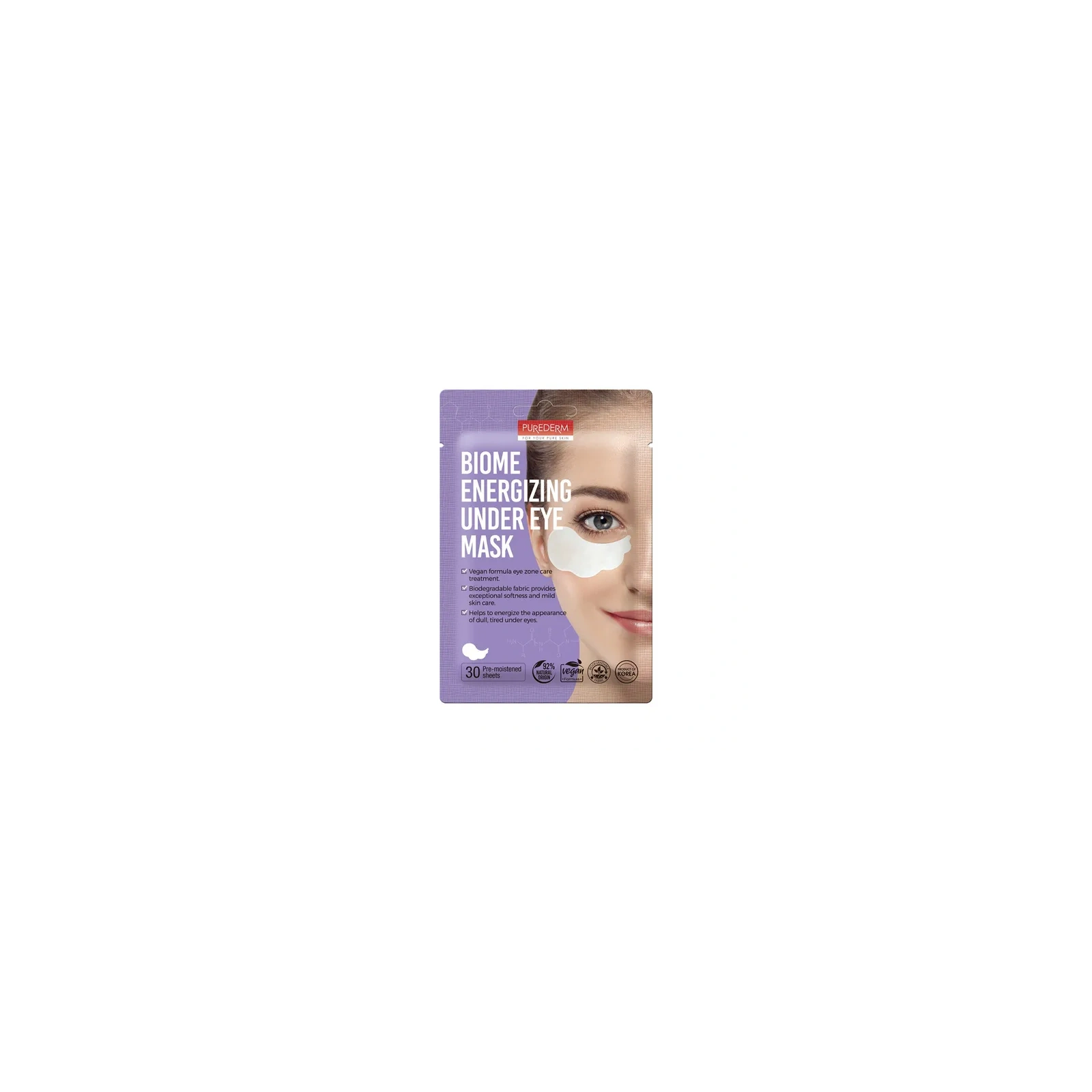 PUREDERM Under Eye Mask probiotyczne płatki pod oczy Biome Energizng 30szt