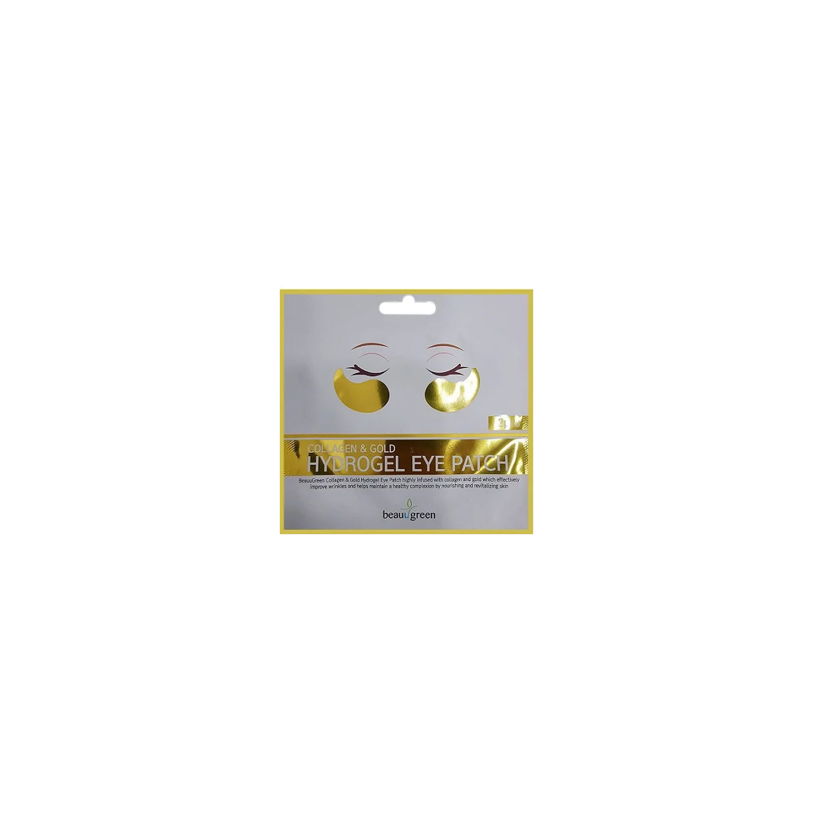 BEAUUGREEN Hydrogel Eye Patch płatki pod oczy Collagen & Gold 2szt