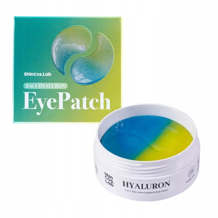 SHINCOS.LAB Hydrogel Eye Patch płatki pod oczy 2 w 1 Two Tone z hialuronem i efektem hłodzenia 60szt