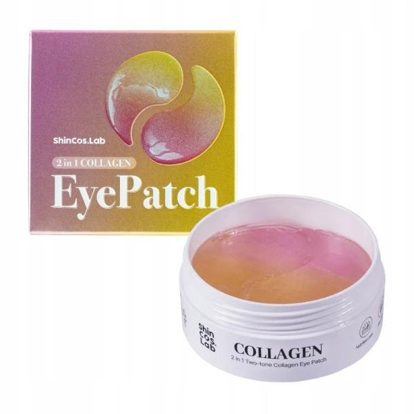 SHINCOS.LAB Hydrogel Eye Patch płatki pod oczy 2 w 1 Two Tone z kolagenem i efektem chłodzenia 60szt