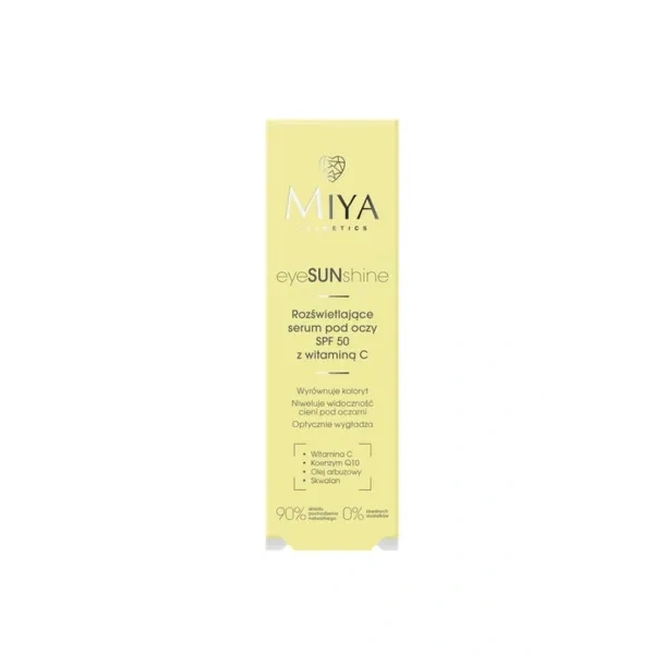 MIYA MIYA EyeSUNshine rozświetlające serum pod oczy SPF50 z witaminą C