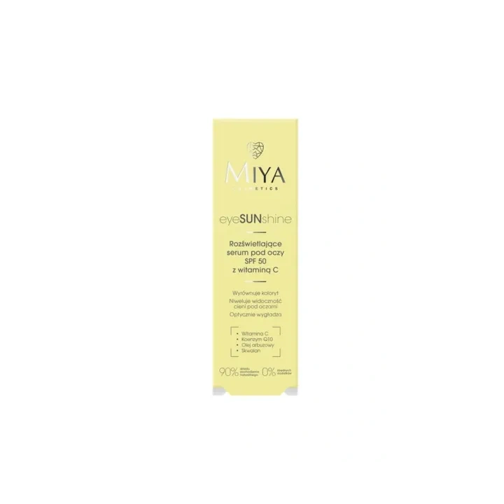 MIYA EyeSUNshine rozświetlające serum pod oczy SPF50 z witaminą C