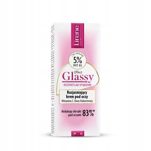 Lirene LIRENE Effect Glassy krem pod oczy rozjaśniający 15ml — Składniki i ocena