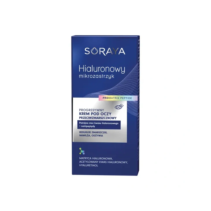SORAYA Hialuronowy Mikrozastrzyk krem pod oczy przeciwzmarszczkowy 15ml 