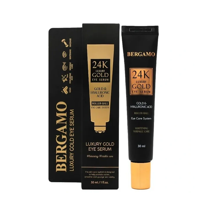 BERGAMO 24k Luxury Gold serum pod oczy przeciwzmarszczkowe 60szt 