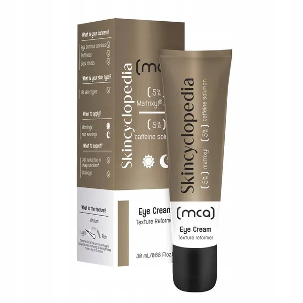 Skincyclopedia SKINCYCLOPEDIA krem pod oczy 5% Matrixyl 3000 + 5% roztwór kofeiny 30ml — Inhaltsstoffe i ocena