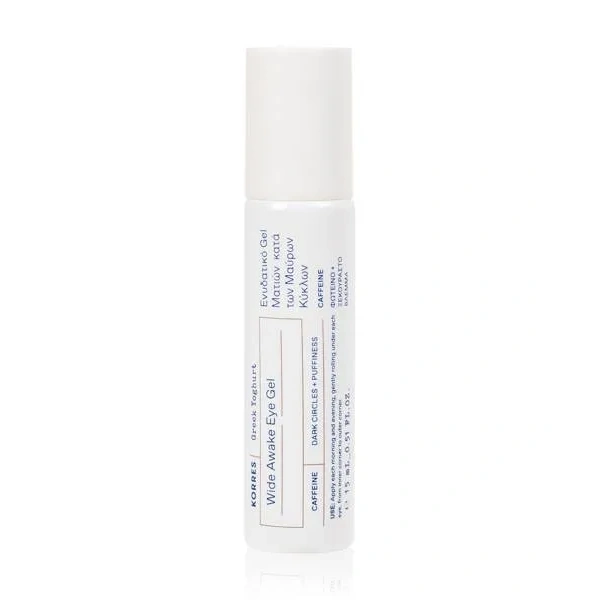 KORRES Greek Yoghurt żel pod oczy z kofeiną 15ml + KOSMETYCZKA