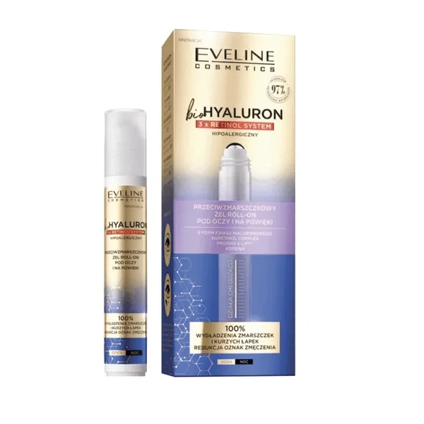 EVELINE Bio Hyaluron 3X Retinol System żel pod oczy 15ml