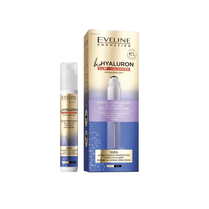 EVELINE Bio Hyaluron 3X Retinol System żel pod oczy 15ml