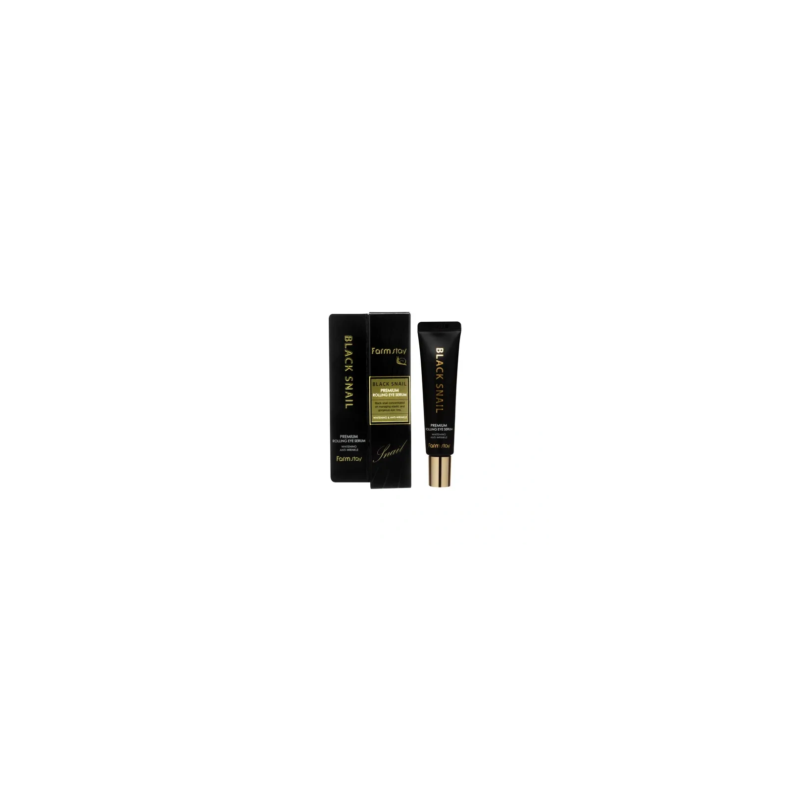 FARMSTAY Black Snail Rolling Eye serum pod oczy z kulką rolującą 25ml