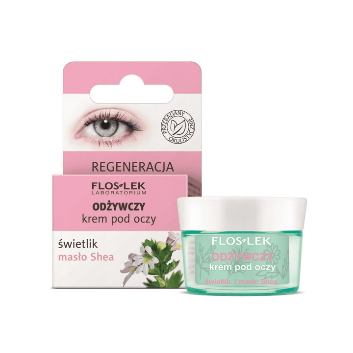 FLOSLEK Krem pod oczy Świetlik i Masło Shea 15ml