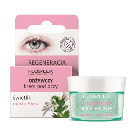 FLOSLEK Krem pod oczy Świetlik i Masło Shea 15ml