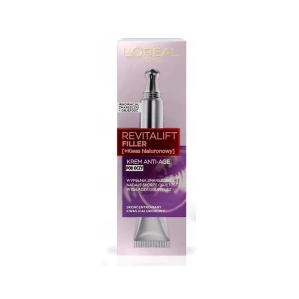 L'OREAL L'OREAL Revitalift Filler HA Creme anti-age für die Augenpartie 15ml — Inhaltsstoffe i ocena
