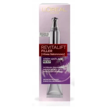L'OREAL Revitalift Filler HA krem anti-age pod oczy 15ml