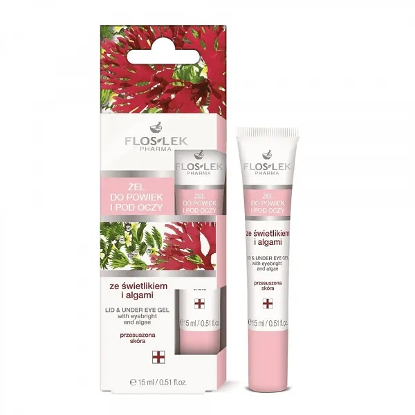 FLOSLEK Pharma żel do powiek i pod oczy wygładzający15ml 