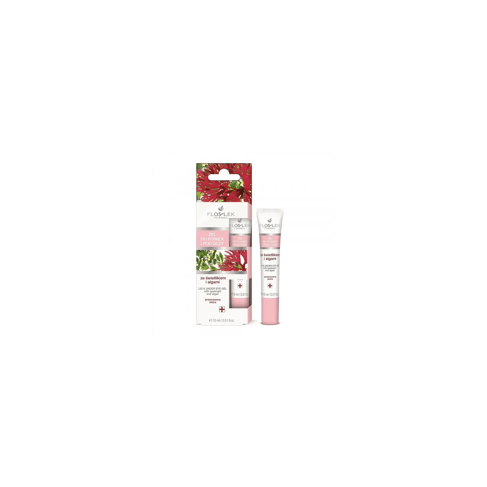 FLOSLEK Pharma żel do powiek i pod oczy wygładzający15ml 