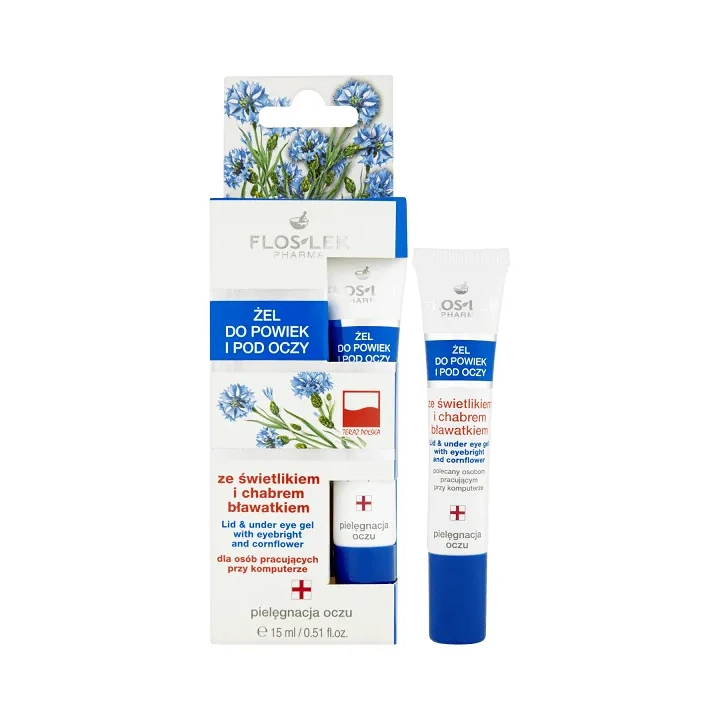 FLOSLEK Pharma żel do powiek i pod oczy redukujący uczucie zmęczenia 15ml