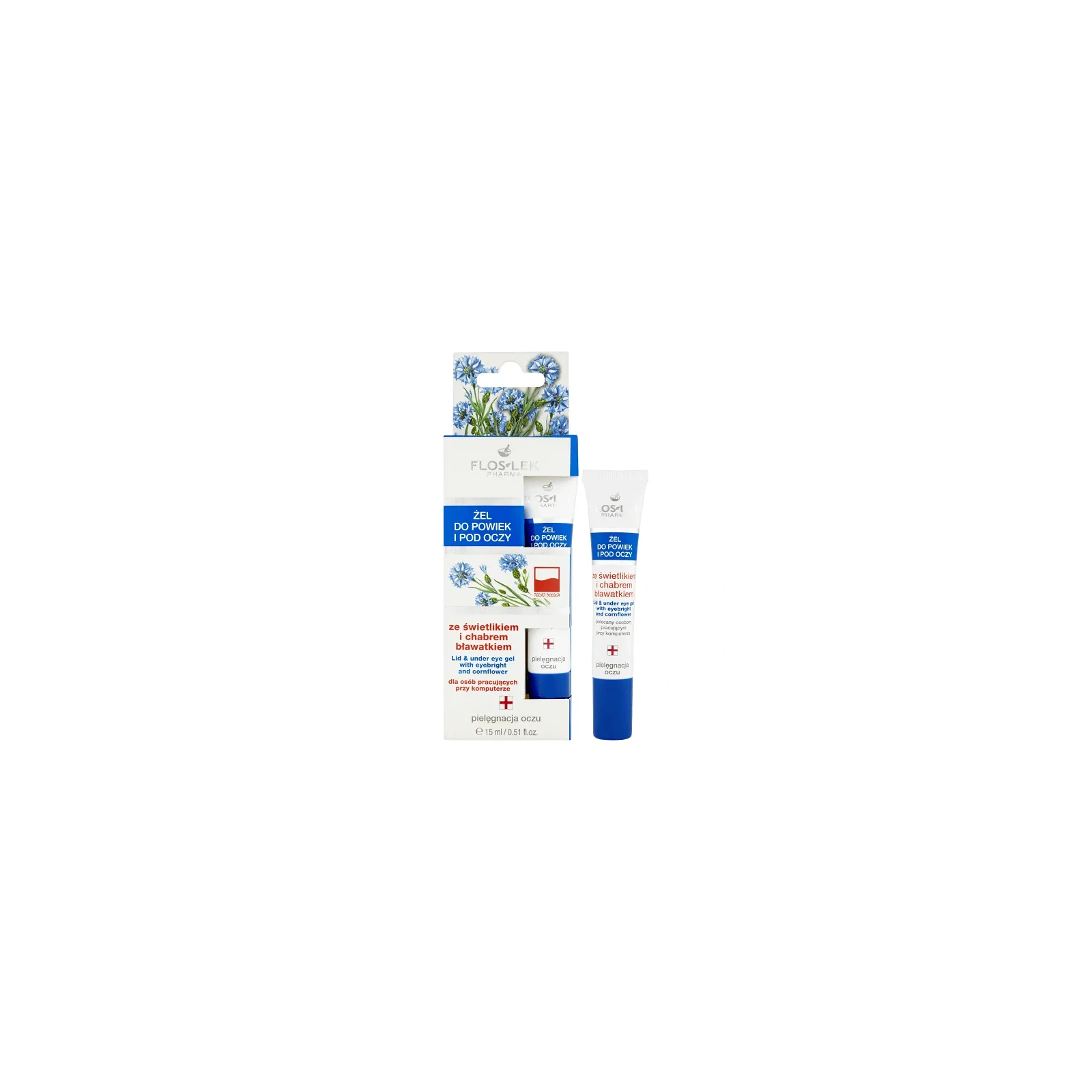 FLOSLEK Pharma żel do powiek i pod oczy redukujący uczucie zmęczenia 15ml