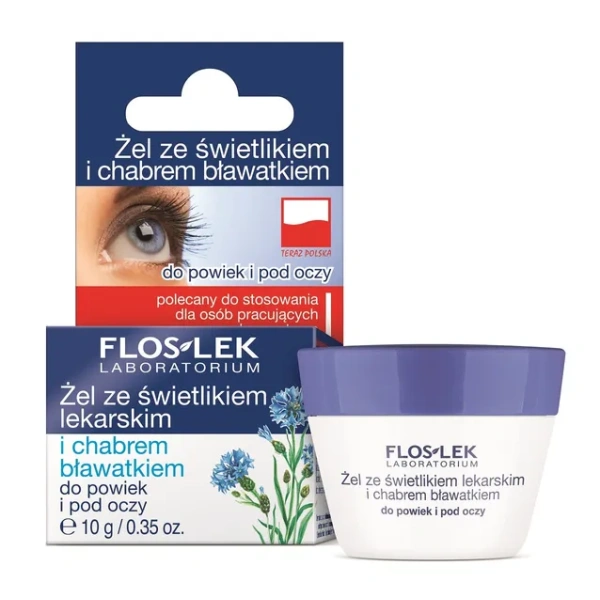 FLOSLEK Oczy żel pod oczy Świetlik i Chaber 10g 