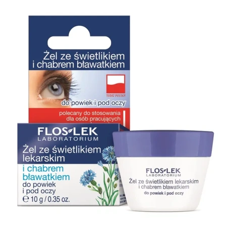 FLOSLEK Oczy żel pod oczy Świetlik i Chaber 10g 