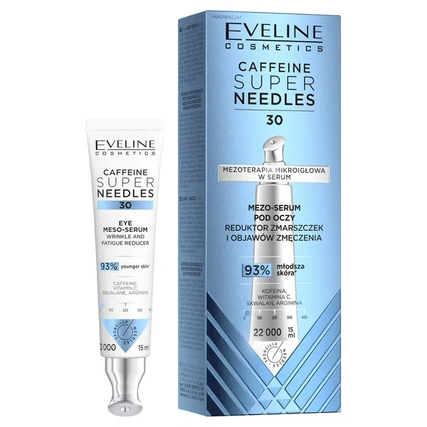 EVELINE Caffeine Super Needles 30 mezo-serum pod oczy 15ml