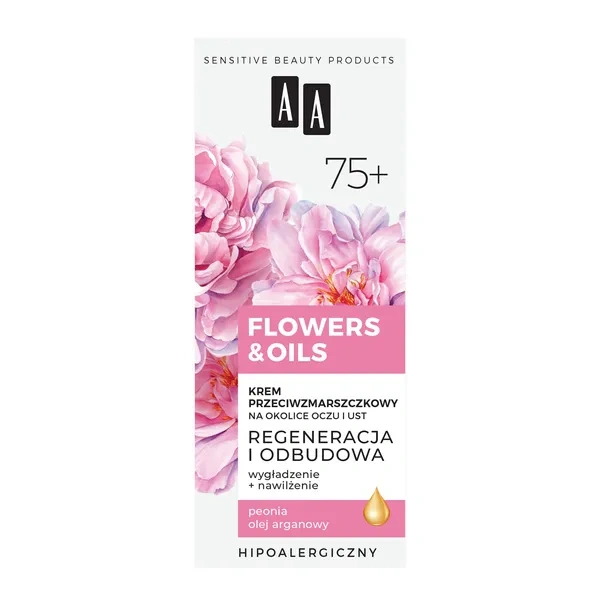 AA Flowers & Oils krem pod oczy regenerujący 75+ 15ml