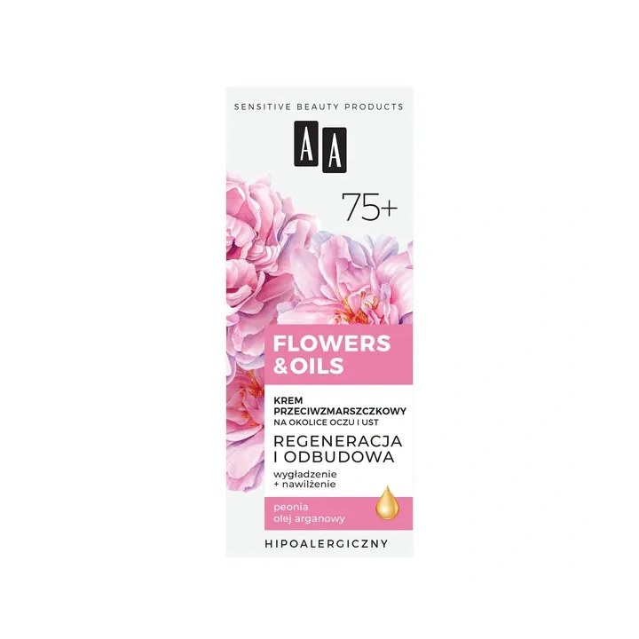 AA Flowers & Oils krem pod oczy regenerujący 75+ 15ml