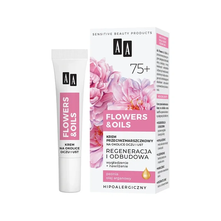 AA Flowers & Oils krem pod oczy regenerujący 75+ 15ml